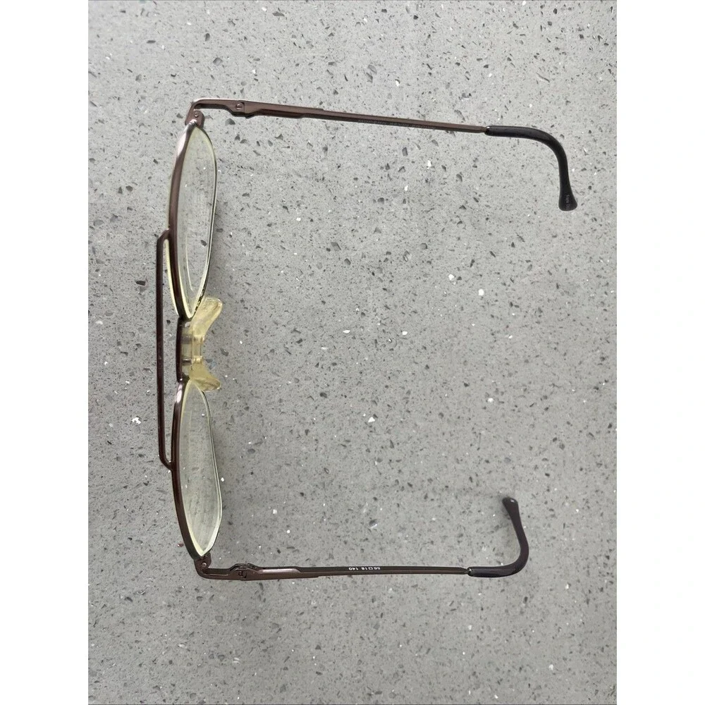 MODERN OPTICAL KEVIN Brown METAL AVIATOR STYLE EYEGLASSES 56-18-140 FRAMES ONLY